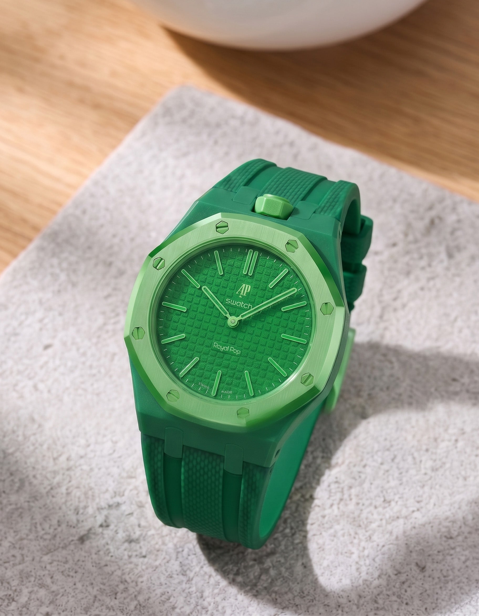 Rubber Strap for AP x Swatch Royal Pop Orenji Hachi – Waterproof
