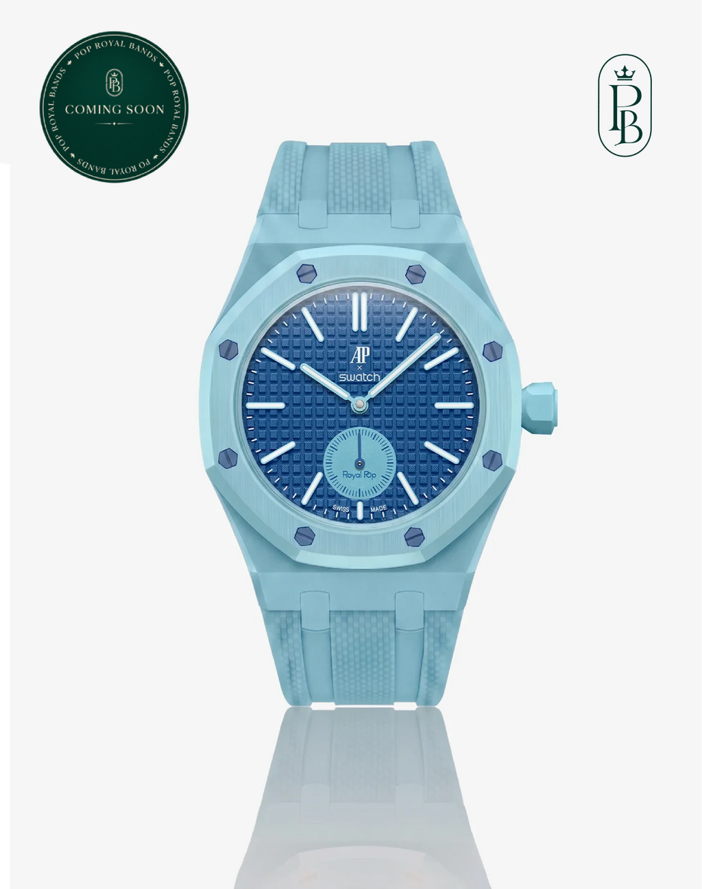 Rubber Strap For AP x Swatch Royal Pop Làn Ba